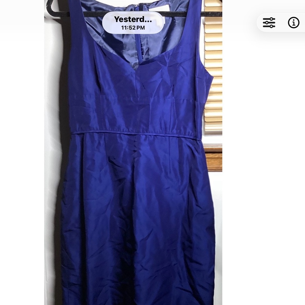 J. Crew Deep Blue Mini Dress